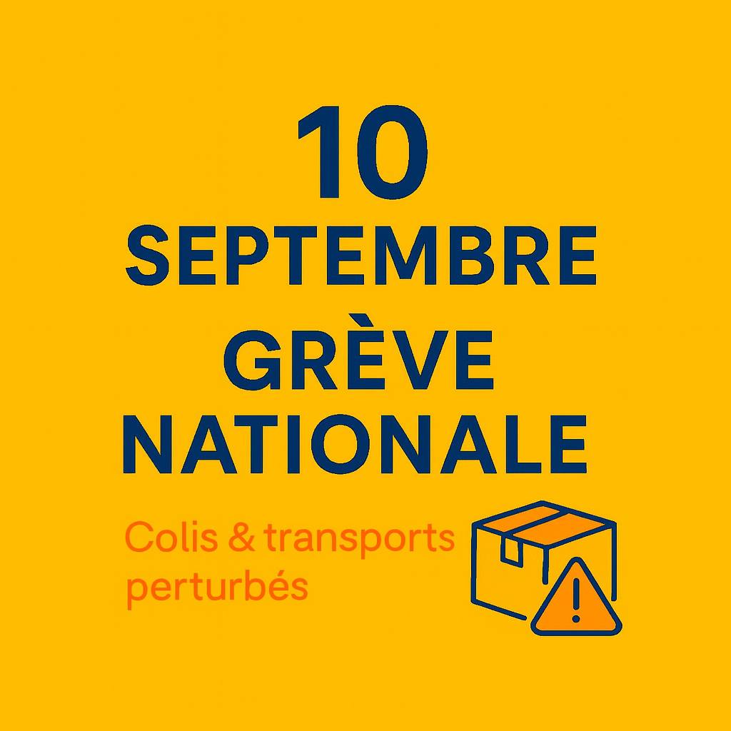 Grève du 10 septembre 2025 : perturbations colis et communications des transporteurs