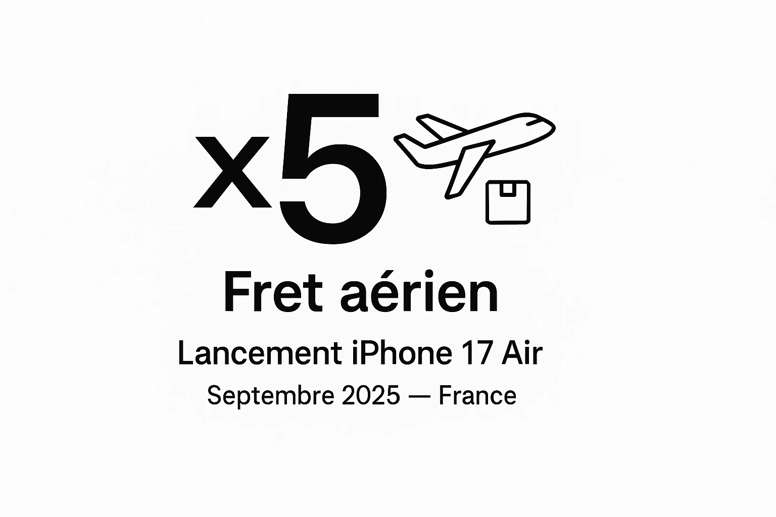 iPhone 17 Air : fret aérien sous tension, impact sur prix et disponibilités en France